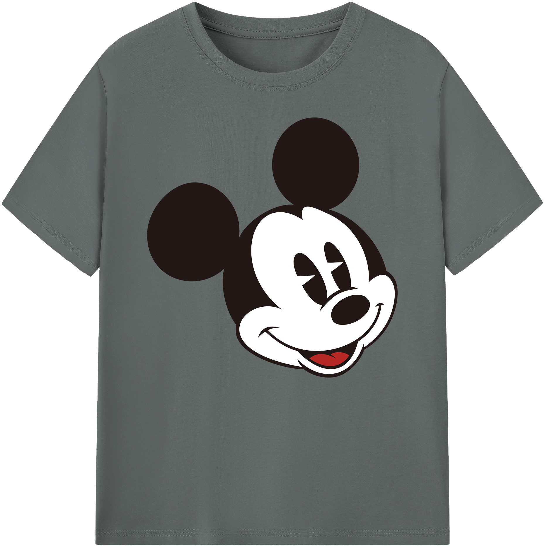 ミッキーマウス Mickey Mouse 綿100％ メンズ半袖Tシャツ｜肌触りやわらか＆通気性